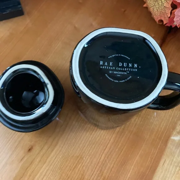 Rae Dunn Black Spooky Halloween Topper Mug - Picture 8 of 13